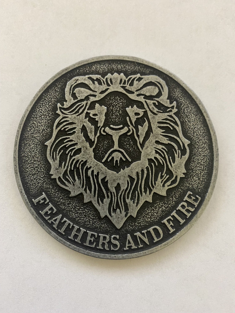 Feathers and Fire Coin - Argento Bookstore