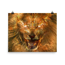 Feathers and Fire Lion Poster - Argento Bookstore